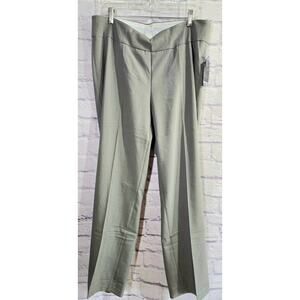 Investments II Gray Park Avenue Fit Women's Dress Pants 14W NWTS Straight Leg